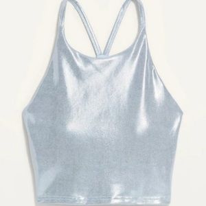 Old Navy Active Powersoft Champagne
Sparkle Sports Bra Womens Size XXL